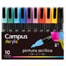 MARCADORES CAMPUS ACRYLIC CAJA X 10 COLS