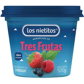 Imagen de Mermelada Los Nietitos 3 Frutos Pote 500 gr