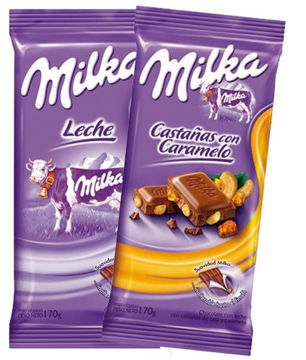 Imagen de Tableta Chocolate Milka Almendras 55 gr