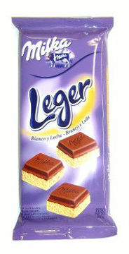 Imagen de Tableta Chocolate Milka Leger Combinado 110 gr