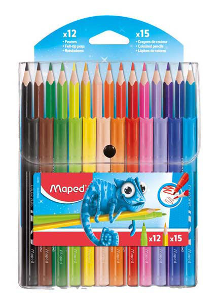 Imagen de Set 12 Marcadores + 15 Lapices Maped