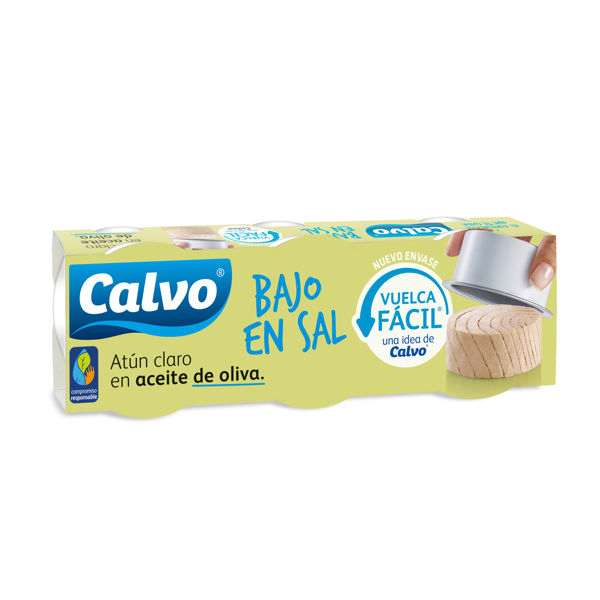 Imagen de Atun Calvo En Aceite de Oliva Bajo En Sal X3