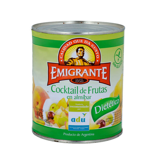 Imagen de Cocktail Emigrante Frutas En Almibar Adu 800 gr