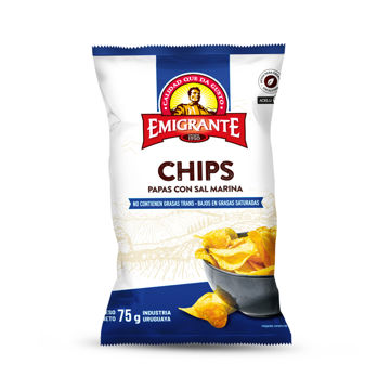 Imagen de Chips de Papa C/sal Emigrante 75g