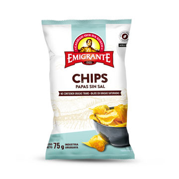 Imagen de Chips de Papa S/sal Emigrante 75g