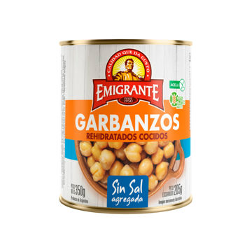 Imagen de Garbanzos Cocidos S/sal Lata 350gr Emigr