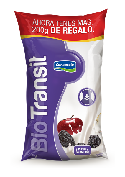 Imagen de Yogurt Conaprole Biotransit Ciruela y Manzana 1.2 k