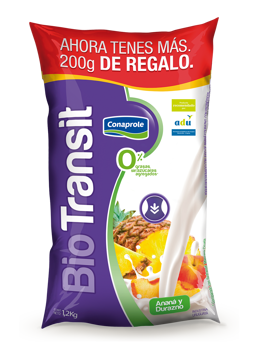 Imagen de Yogurt Conaprole Biotransit Anana y Durazno 1.2k