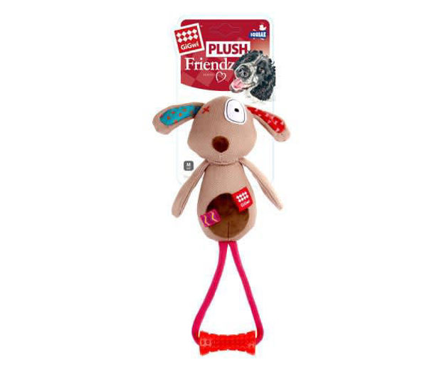 Imagen de Juguete Peluche con Agarre Perro Gigwi 6198