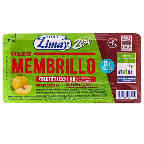 Imagen de Dulce de Membrillo Limay Zero 250g