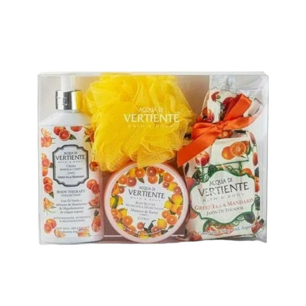 Imagen de Estuche Cristal Citrus Body Butter 100gr+jabon 180gr+body Therapy 190gr+esponja
