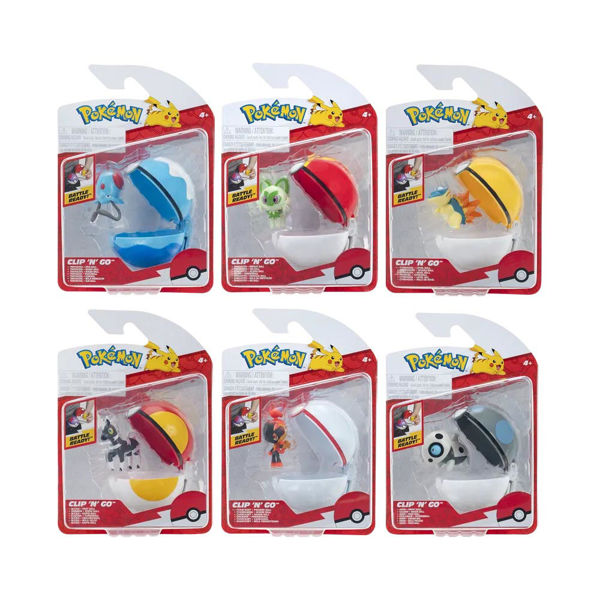 Imagen de Pokebola con Clip y Figura Surtido