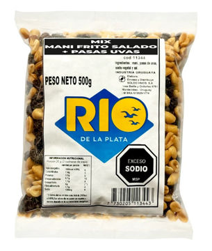 Imagen de Mix Rio de La Plata Mani Frito Salado + Pasas 50o gr